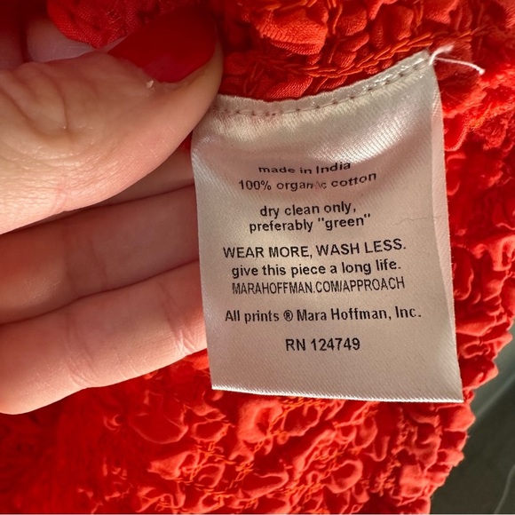 Mara Hoffman Kenza Ruffled Smocked Mini Dress
Poppy Red Size SZ L - Picture 9 of 12